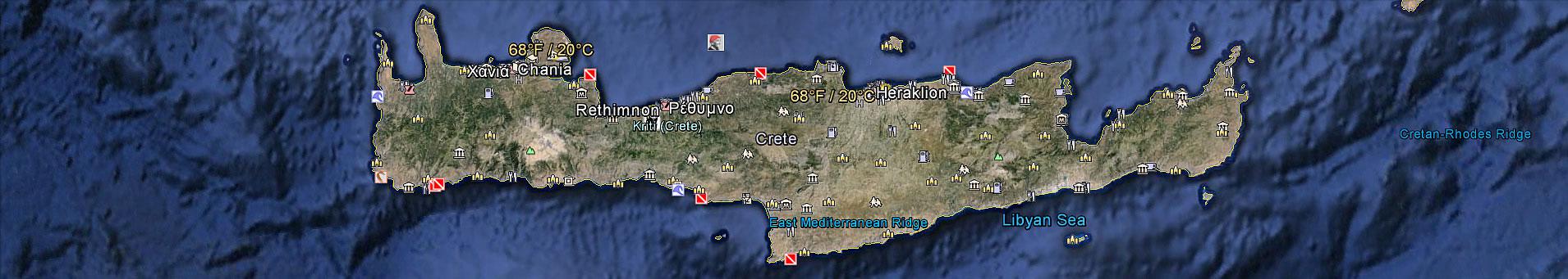 Crete Greece Map